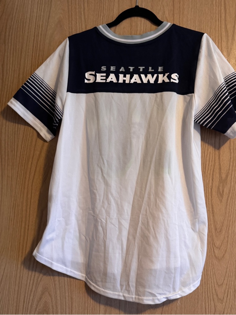 🖤5/$20 NFL Seattle Seahawks White & Navy #76 Jersey Top - Picture 9 of 9